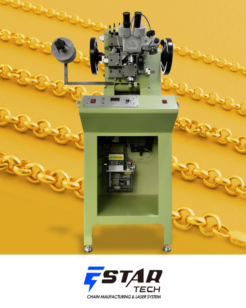 Rolo chain making machine