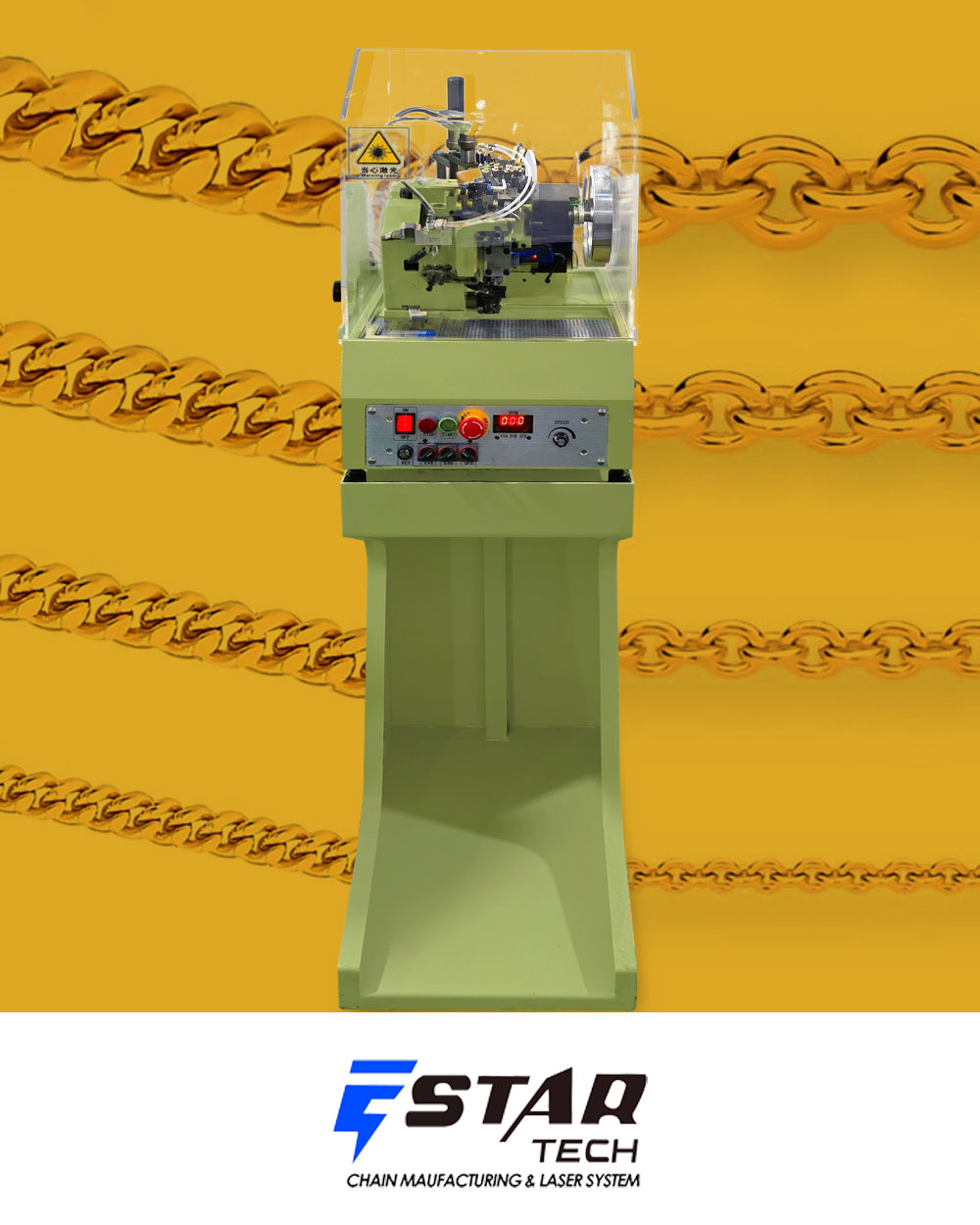 Cable curb chain making machine
