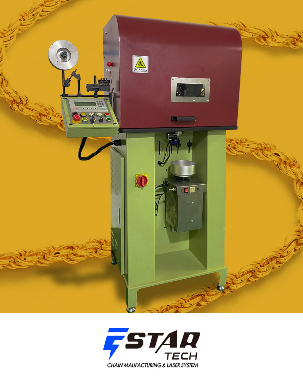 Rope chain making machine