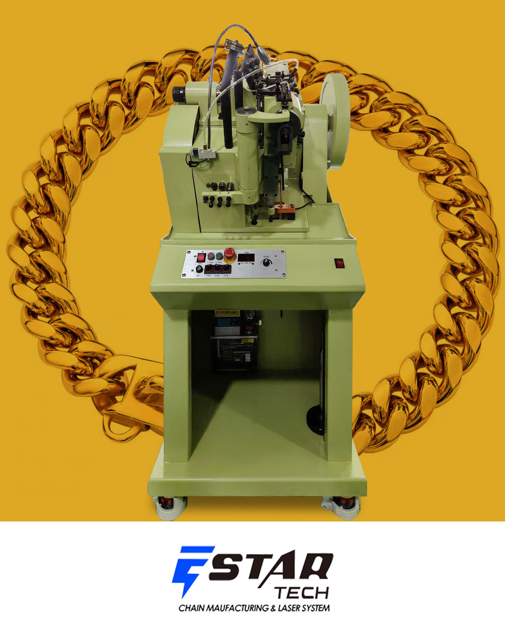 Ultra cable curb chain making machine 