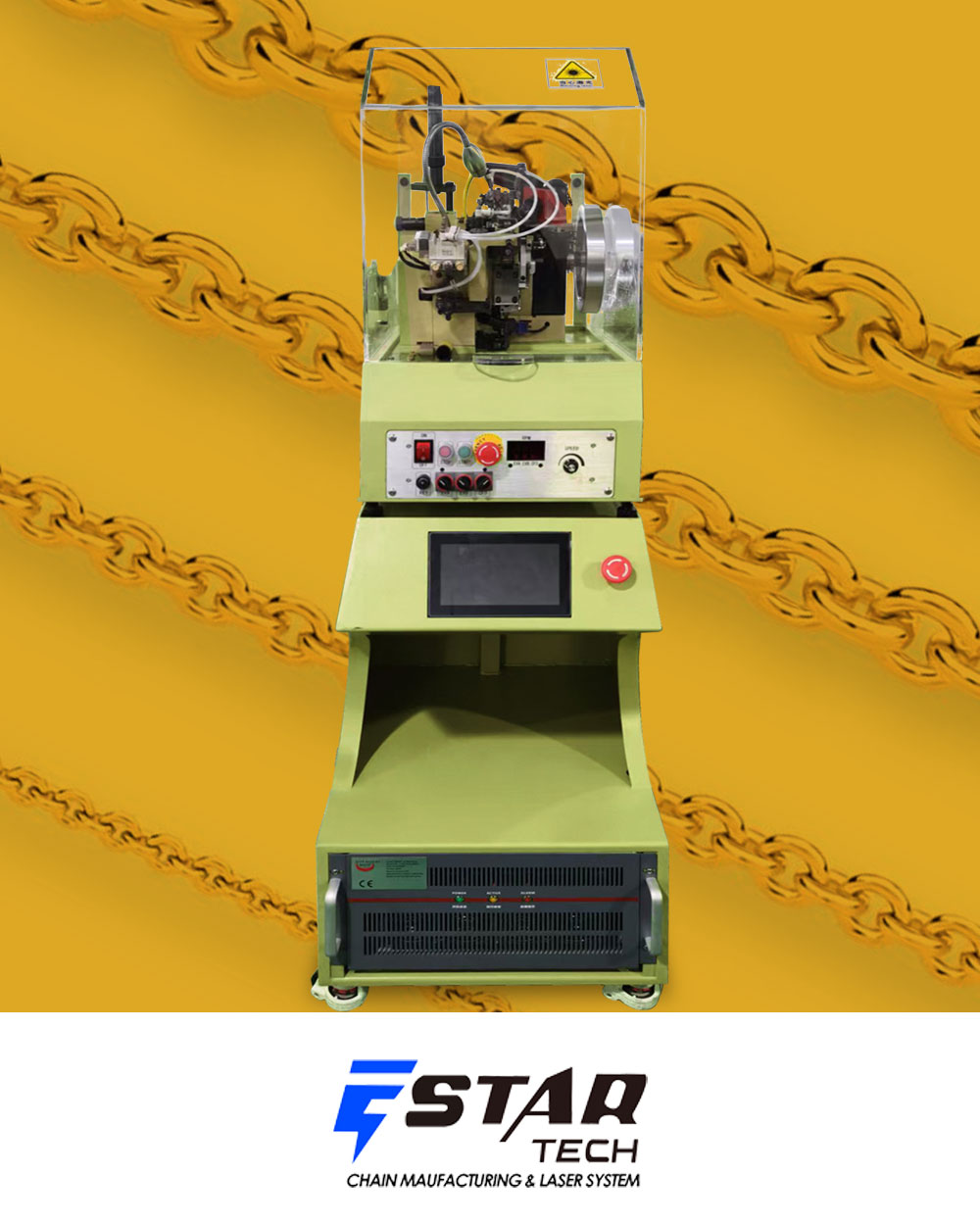 All in one cable chain making machine