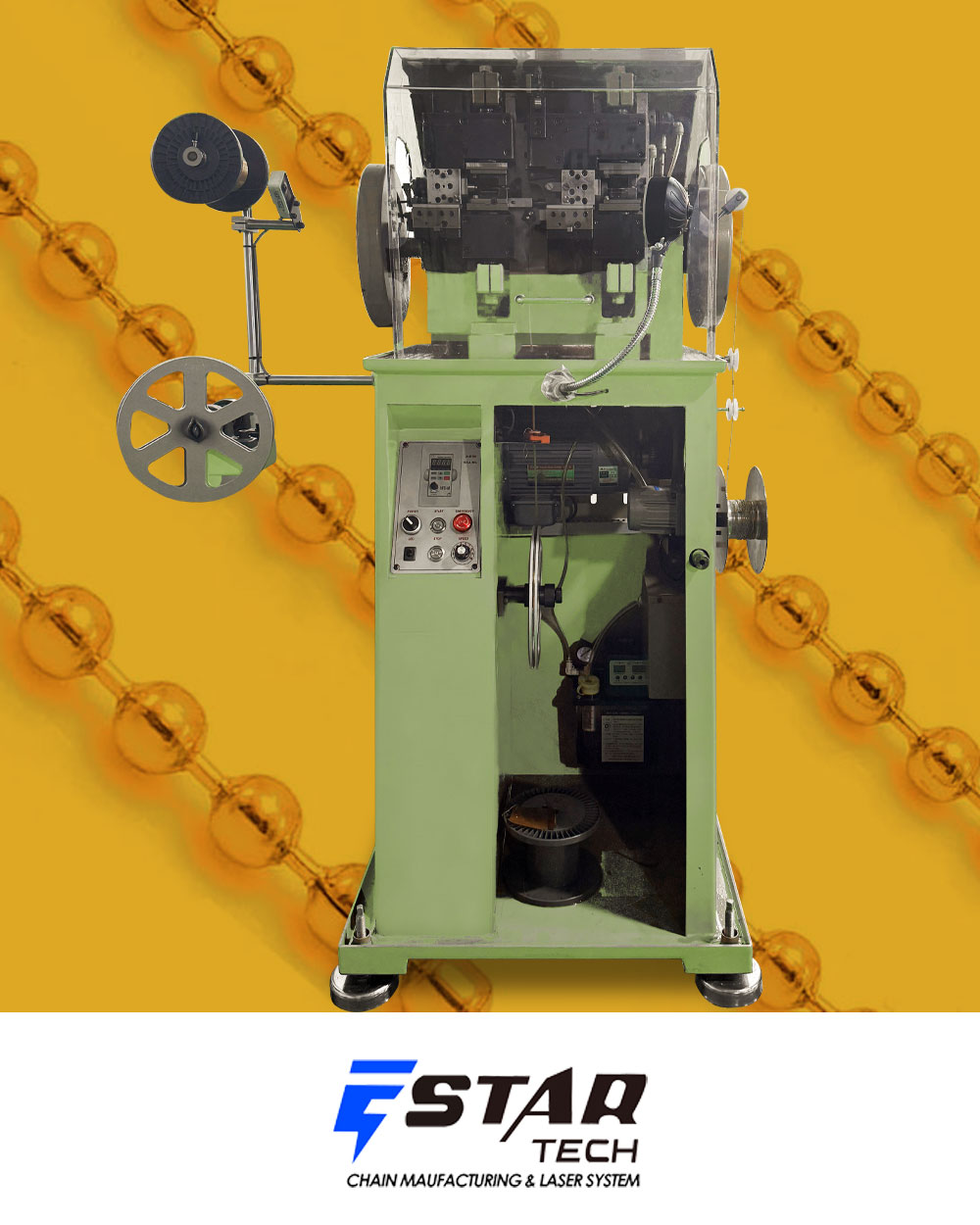 Ball chain making machine 